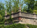 Beautiful shot of a garden of Wurzberg Residence in Wurzberg, Germany