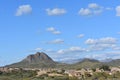 Beautiful shot of the Gavilan Peak mountain view north of Phoenix in New River, Arizona