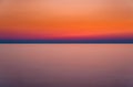 Beautiful shot of a glowing bright colorful sunset sky over the water in Lemnos, Greece Royalty Free Stock Photo