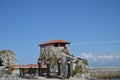 Beautiful Shot Of The Hermitage Of Santa Ana On The Promenade In Castrourdiales. August 27, 2013. Castrourdiales, Cantabria, Spain