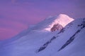 Beautiful shot of a High Himalayas summit from Mera peak high camp site at 5700m in the sunset golden hour time. Beauty in Nature