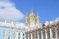 Beautiful shot of the historic Catherine Palace exterior in Saint Petersburg, Russia Royalty Free Stock Photo