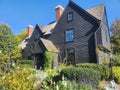 Beautiful shot of the House of Seven Gables (Turner-Ingersoll Mansion) in Salem, Massachusetts US