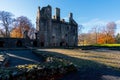 Beautiful shot of Huntly castle in autumn Royalty Free Stock Photo