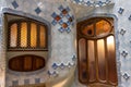 Beautiful shot of an inner lightwell of Casa Batllo Royalty Free Stock Photo
