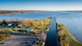 Beautiful shot of the Lake Owasco and Emerson park