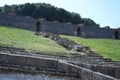 Beautiful shot of the landscapes and walls of the Amphitheatre of Pompeii in Pompeii, Italy