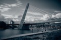 Beautiful shot of the Lekki - Ikoyi Link Bridge over a river in Nigeria Royalty Free Stock Photo