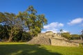 Beautiful shot of the lush nature in Copan Ruinas and its amazing Mayan ruins in Honduras Royalty Free Stock Photo