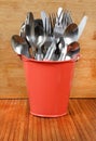 Metal cutlery Royalty Free Stock Photo