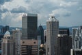 Beautiful shot of modern downtown buildigns in Kuala Lumpur, Malaysia Royalty Free Stock Photo