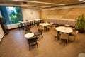 Beautiful shot of a modern open staff lounge and dining area in an office in Syndey, Australia