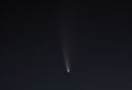 Beautiful shot of the NEOWISE comet sky in the dark sky Royalty Free Stock Photo
