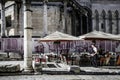 Beautiful shot of an outdoor Cafe at the Diocletian Palace Complex, Split, Croatia Royalty Free Stock Photo