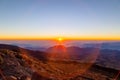 Beautiful shot of the Pico de Orizaba volcano in Mexico. Relief highest mountain during the sunset Royalty Free Stock Photo