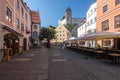 Beautiful shot of a picturesque town square in Fussen, Germany