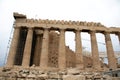 Beautiful shot of the pillars of the Erechtheion in Athens, Greece