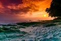 Stunning Sunset Shot at radhanagar beach havelock Island India Royalty Free Stock Photo