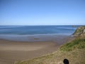 Beautiful shot of the Rhossilli bay beach in Gower, south Wales, United Kingdom