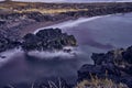 Beautiful shot of rocky coastal cliffs Royalty Free Stock Photo