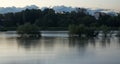 Beautiful shot of sava river in zagreb, croatia Royalty Free Stock Photo