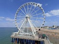 Beautiful shot of the Scheveningen Ferris wheel in the Netherlands