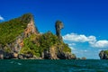 Beautiful shot from a sea of forested cliffs