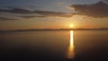 Beautiful shot of a seascape in Hamaroy, Nordland, Norway towards Lofoten Archipelago