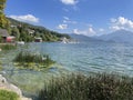 Beautiful shot of Seepromenade, Mondsee, Austria on a sunny day.