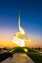 Beautiful shot of Sharjah House of Wisdom in the evening. House of Wisdom is a new and hi tech digital library which is in Sharjah