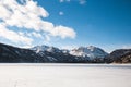 Beautiful Shot Of A Snowy Mountain Landscape In Eastern Sierra, California