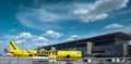 Beautiful shot of the Spirit airplane at the Austin Bergstrom Airport