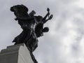 Beautiful shot of the statue of the National War Memorial in Ottawa, Ontario, Canada Royalty Free Stock Photo