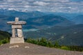 Beautiful shot of a stone construction in the mountains of Whistler in BC Canada Royalty Free Stock Photo