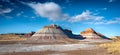 Beautiful shot of the stone formations of the Petrified Forest, Arizona, USA Royalty Free Stock Photo