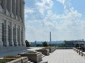 Beautiful shot of a sunny summer day at the capitol US building in Washington DC Royalty Free Stock Photo