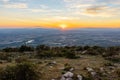 Beautiful shot of Sunset in Castell de Montgri.Good for wallpaper.