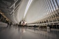 Beautiful shot taken inside the Oculus building in New York City Royalty Free Stock Photo