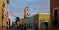 Beautiful shot of the towers of a cathedral in the streets of Valladolid Royalty Free Stock Photo