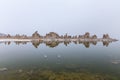Beautiful shot of Tufa formations of Mono Lake, California Royalty Free Stock Photo