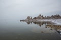 Beautiful shot of Tufa formations of Mono Lake, California Royalty Free Stock Photo