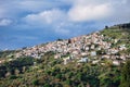 Beautiful shot of the village of Glossa on the island of Skopelos, Greece