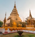 Beautiful shot Wat Phra Singh Woramahawihan Chiang Thailand