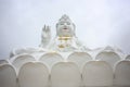 Beautiful shot of the white religious Guan Yim statue in Thailand Royalty Free Stock Photo