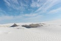Beautiful shot of the White Sands National Park at daytime Royalty Free Stock Photo