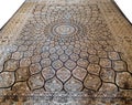 Beautiful silk carpet with intricate design