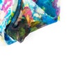 Beautiful silk colorful scarf