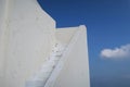 Beautiful simple abstract part of a house in Santorini, Greece