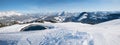 Beautiful ski resort called Skiwelt Ellmau, Wilder Kaiser mountain, austrian wintersport area Royalty Free Stock Photo