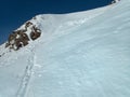 Beautiful skitouring day in otztal alps in austria